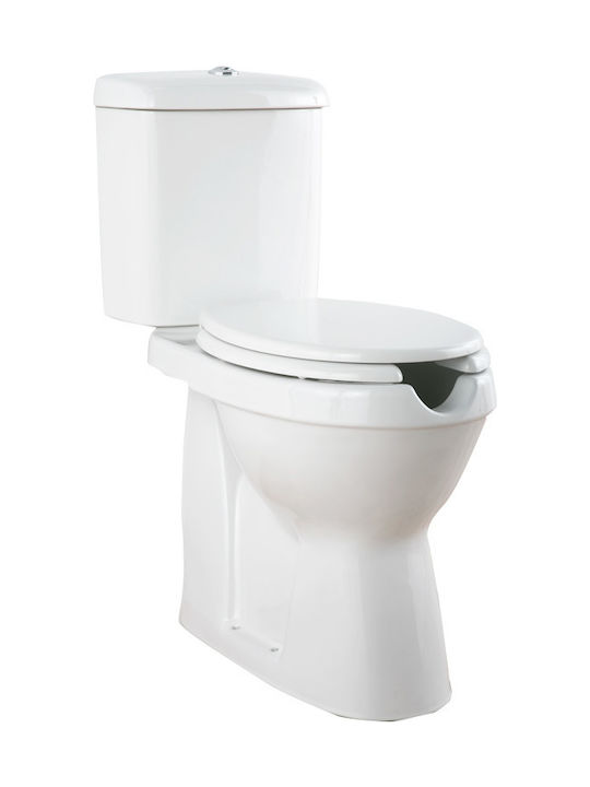 Tema Eco Λεκάνη ΑΜΕΑ SET με Κάλυμμα Soft Close ΠΙΣΩΣΤΟΜΙΑ