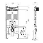 TECE PROFIL OCTA 8cm Καζανάκι Εντοιχιζόμενο 9300504